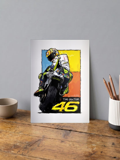 Rev and Ride Valentino Rossi The Bikes Poster