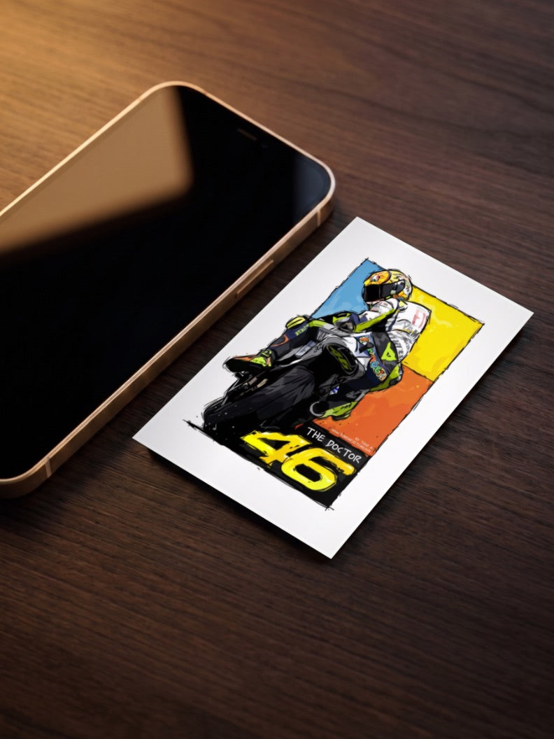 Rev and Ride Valentino Rossi The Bikes Poster