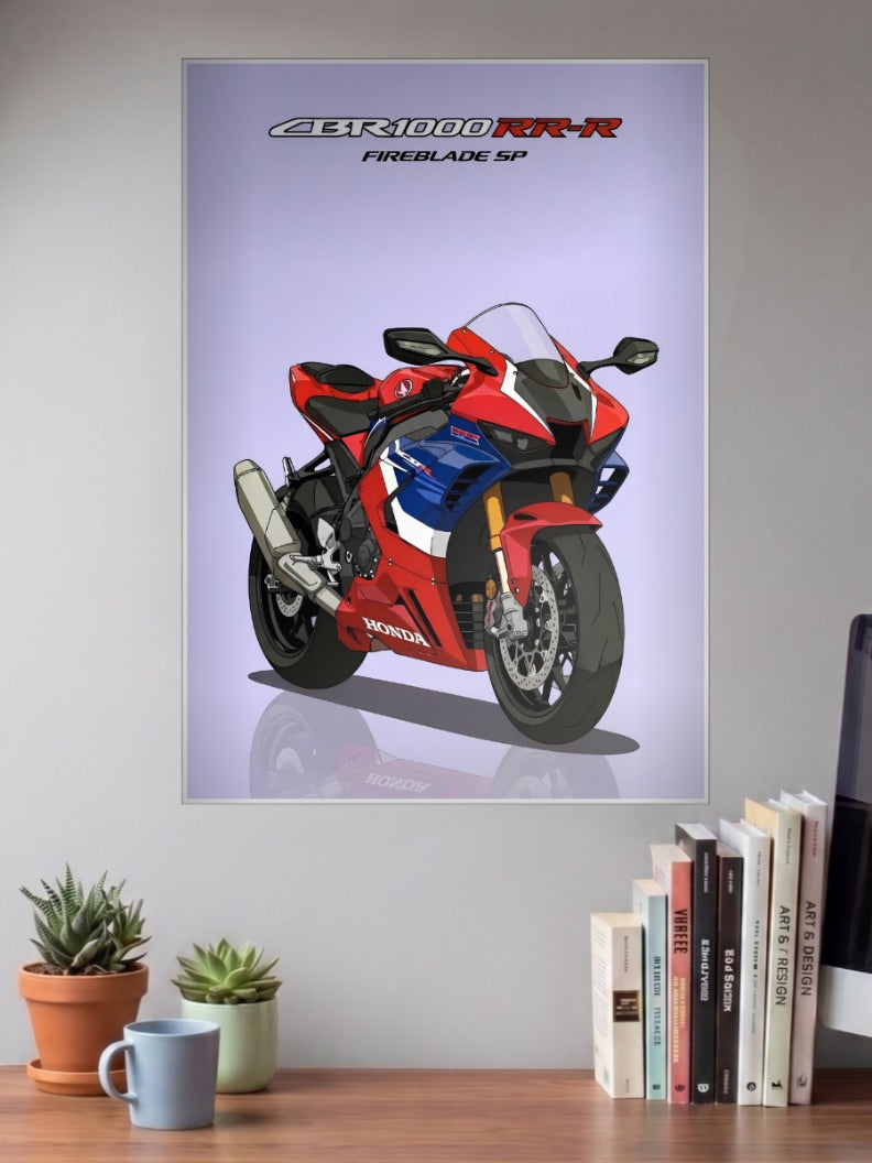Fireblade Fury Honda CBR1000RR Bikes Poster