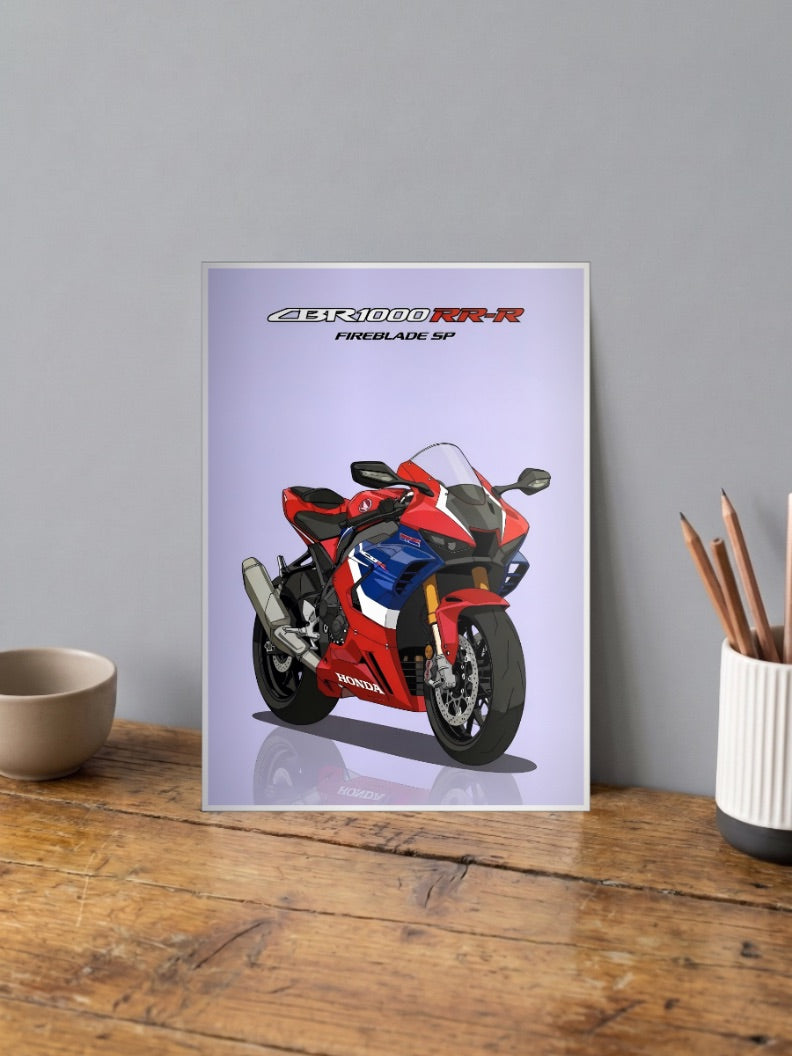 Fireblade Fury Honda CBR1000RR Bikes Poster