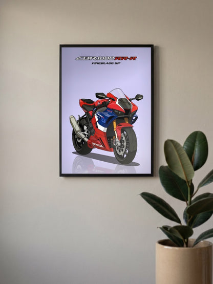 Fireblade Fury Honda CBR1000RR Bikes Poster