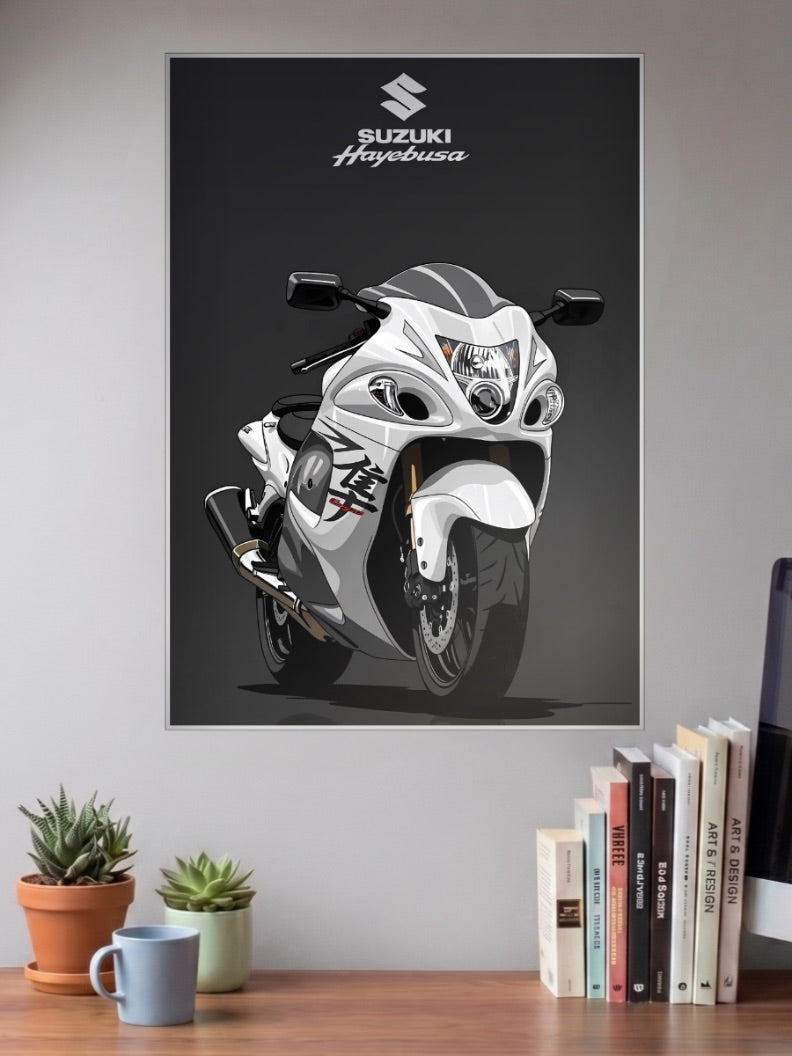 Hayabusa Hurricane Suzuki Hayabusa Bikes Poster