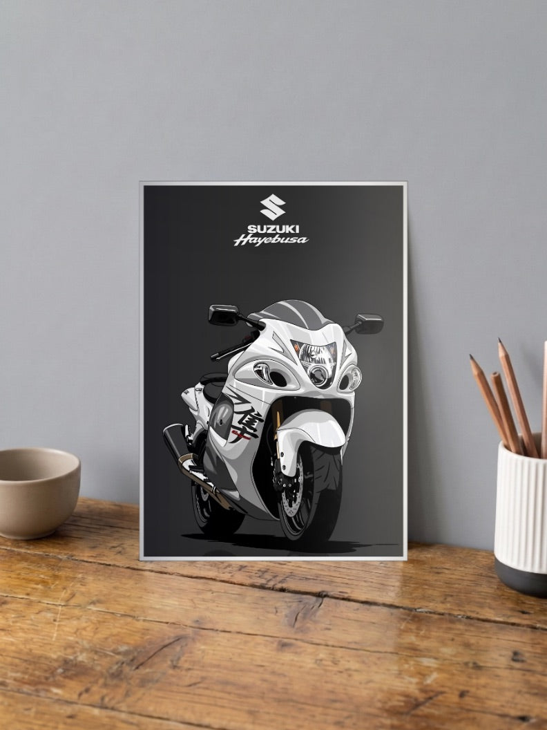 Hayabusa Hurricane Suzuki Hayabusa Bikes Poster