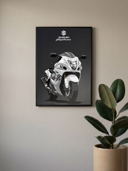 Hayabusa Hurricane Suzuki Hayabusa Bikes Poster