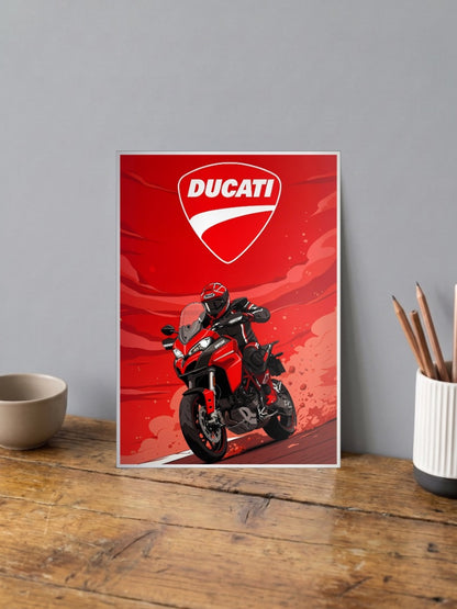 Two Wheel Thunder Ducati Bikes Poster