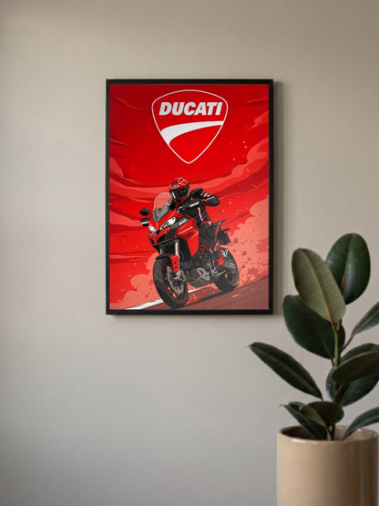 Two Wheel Thunder Ducati Bikes Poster