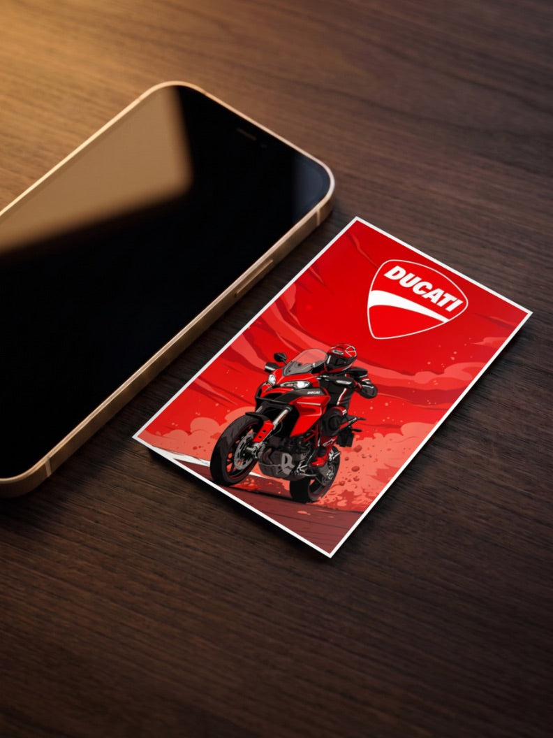 Two Wheel Thunder Ducati Bikes Poster