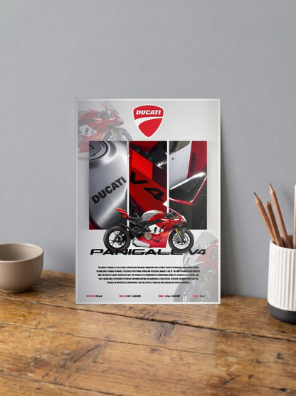 Open Road Freedom Ducati Panigale V4 Bikes Poster