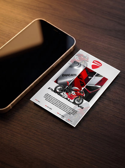 Open Road Freedom Ducati Panigale V4 Bikes Poster