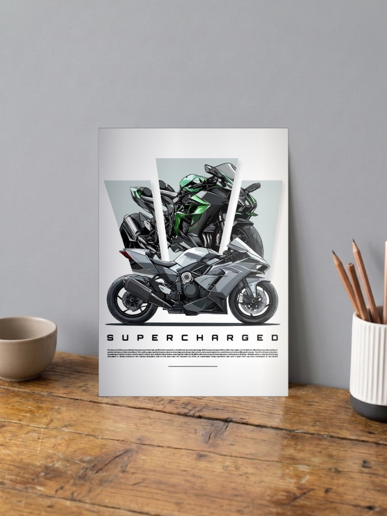 Asphalt Soul supercharged Bikes Poster