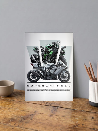 Asphalt Soul supercharged Bikes Poster