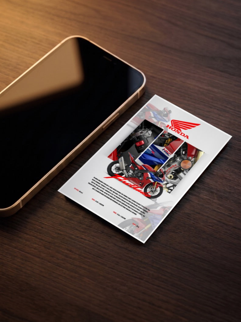 Blade Runner Honda Fireblade Bikes Poster