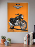 Retro Roar Jawa 42 Bikes Poster
