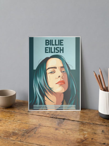 Ethereal Echoes | Billie Eilish | Celebs Poster