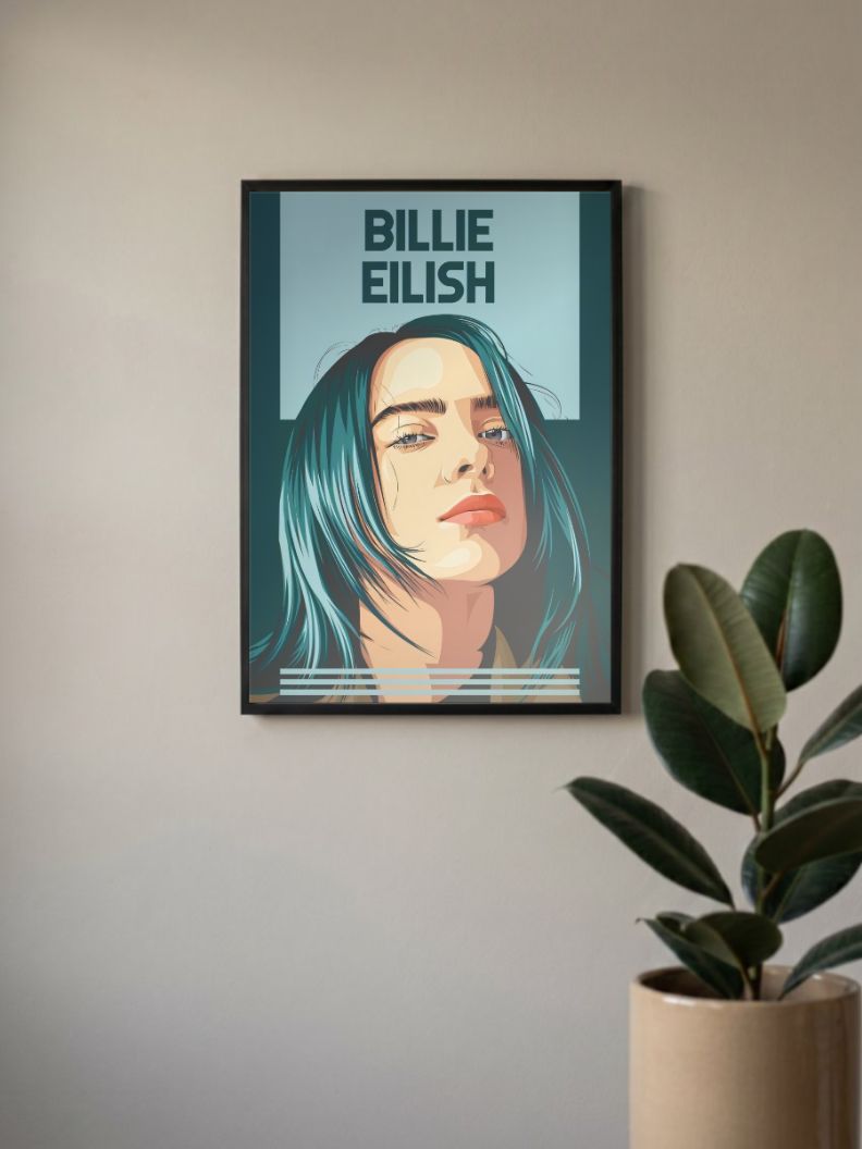 Ethereal Echoes | Billie Eilish | Celebs Poster