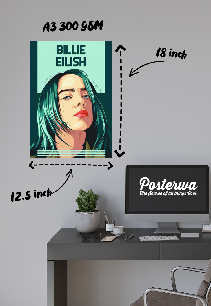 Ethereal Echoes | Billie Eilish | Celebs Poster