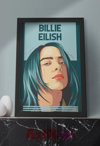Ethereal Echoes | Billie Eilish | Celebs Poster