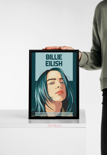 Ethereal Echoes | Billie Eilish | Celebs Poster
