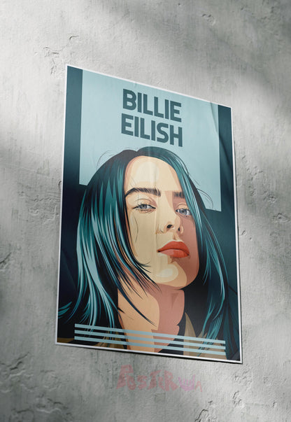 Ethereal Echoes | Billie Eilish | Celebs Poster