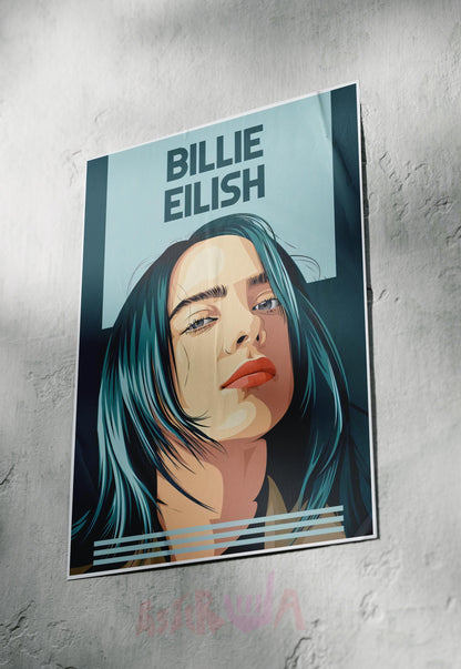 Ethereal Echoes | Billie Eilish | Celebs Poster