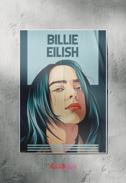 Ethereal Echoes | Billie Eilish | Celebs Poster