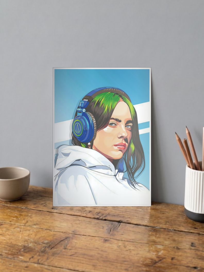 Whispering Melodies | Billie Eilish | Singers Poster
