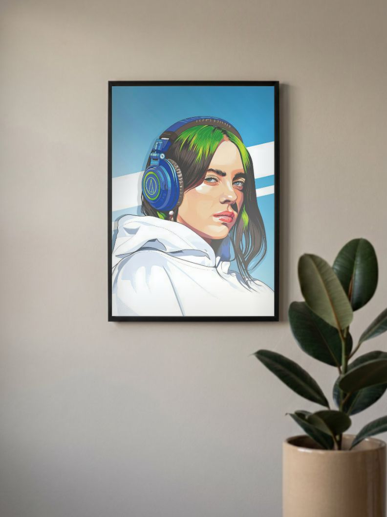 Whispering Melodies | Billie Eilish | Singers Poster