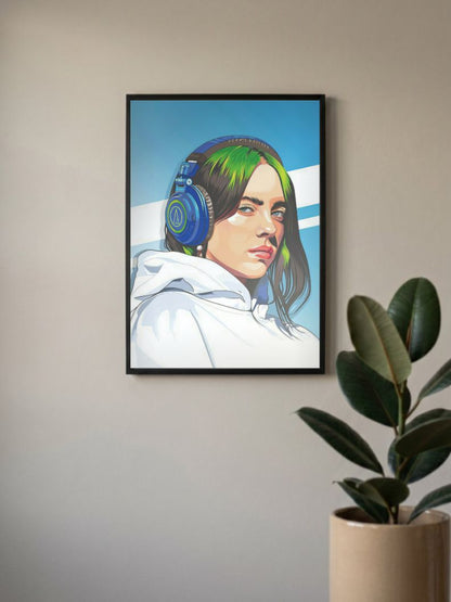 Whispering Melodies | Billie Eilish | Singers Poster