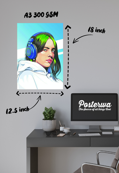 Whispering Melodies | Billie Eilish | Singers Poster