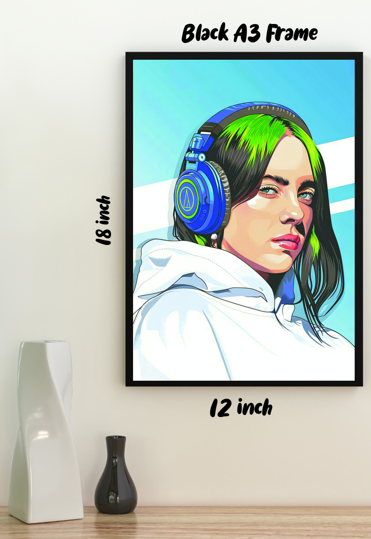 Whispering Melodies | Billie Eilish | Singers Poster