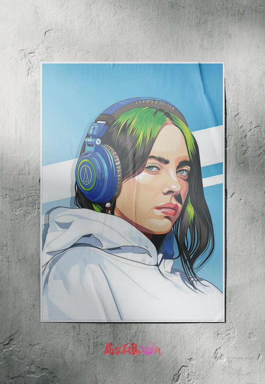 Whispering Melodies | Billie Eilish | Singers Poster