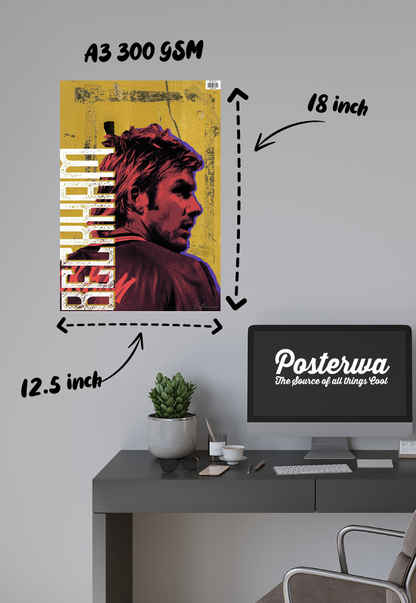 Golden Goals | David Beckham | Football Poster
