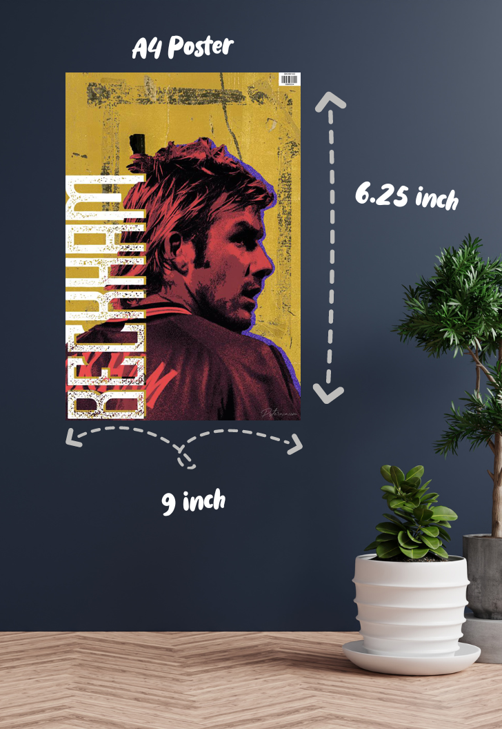 Golden Goals | David Beckham | Football Poster