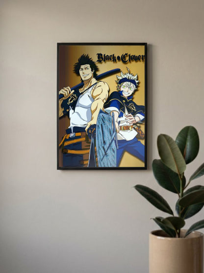Black Clover Old School Poster