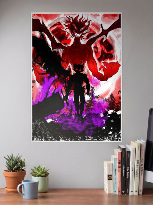 Black Clover Asta Demon Mode Poster