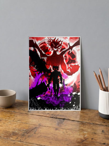 Black Clover Asta Demon Mode Poster