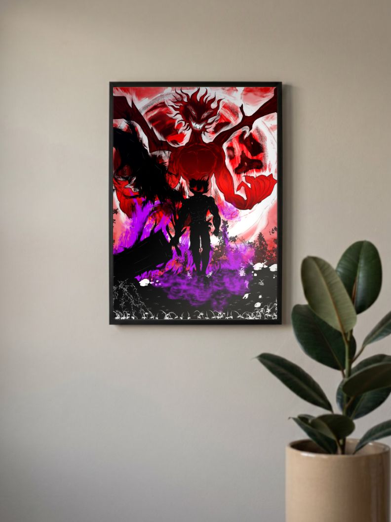 Black Clover Asta Demon Mode Poster