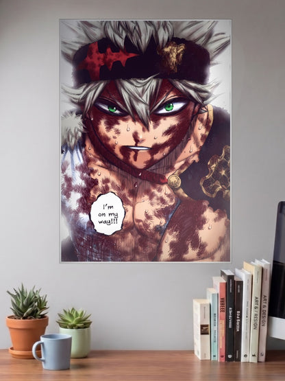 Asta Headband Black Clover Anime Poster