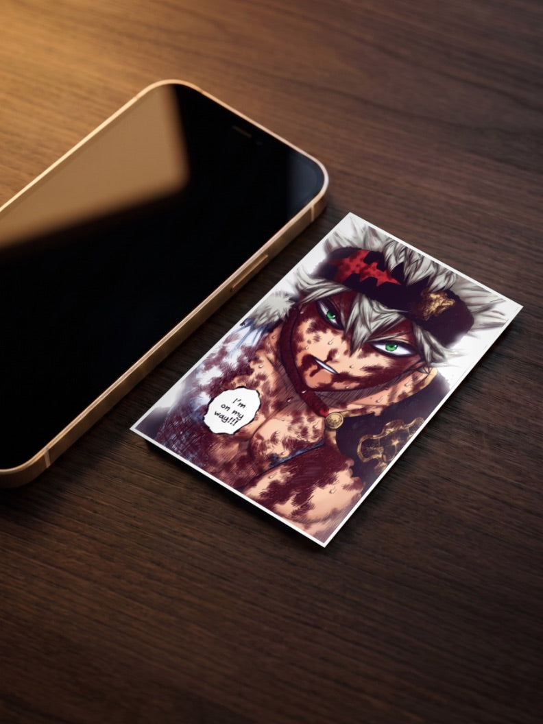 Asta Headband Black Clover Anime Poster