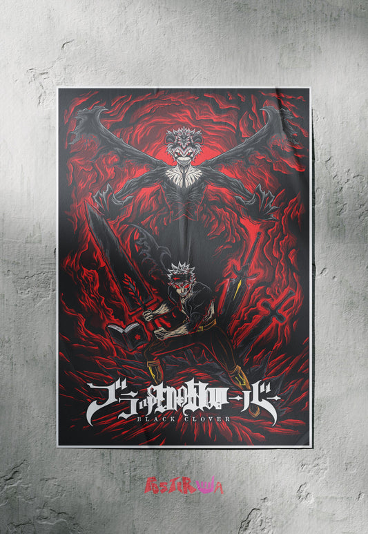 The Devil's Fifth Leaf | Black Clover | Anime Poster