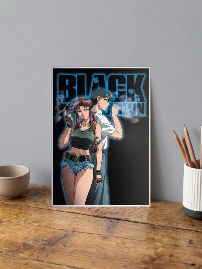 Black Lagoon Revy Rock Duo Anime Poster