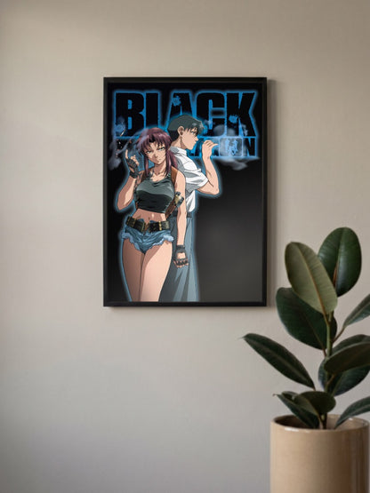 Black Lagoon Revy Rock Duo Anime Poster