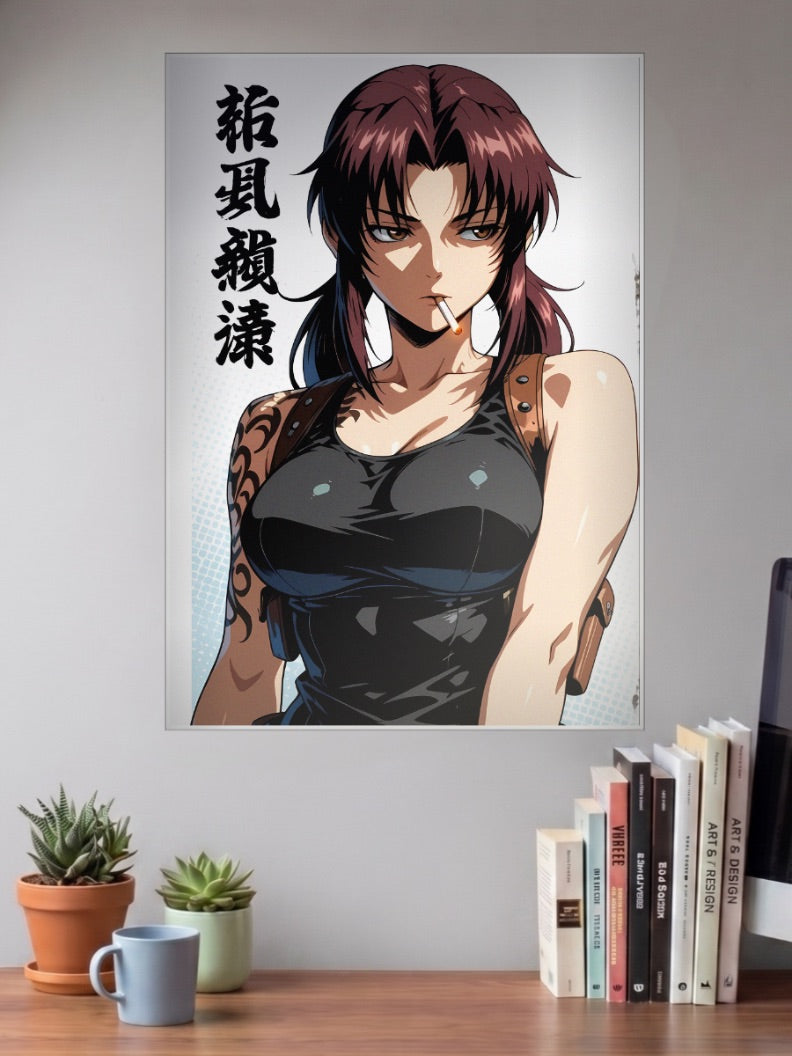 Revy Two Hands Black Lagoon Anime Poster
