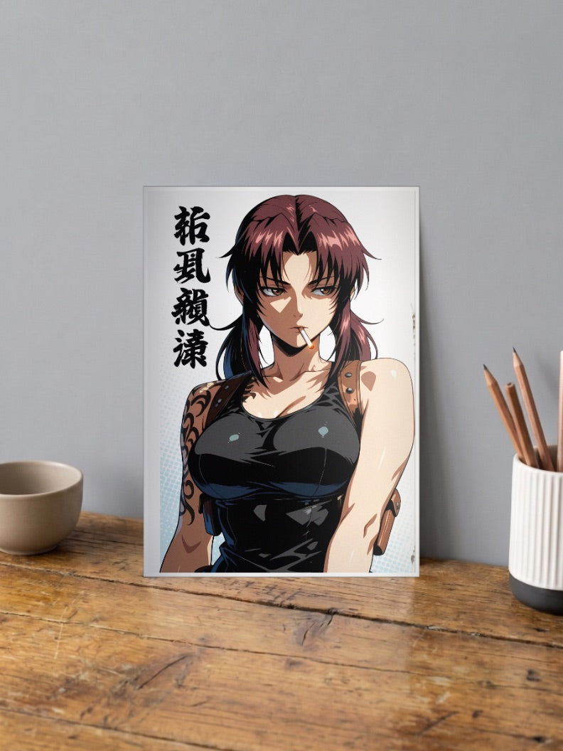 Revy Two Hands Black Lagoon Anime Poster