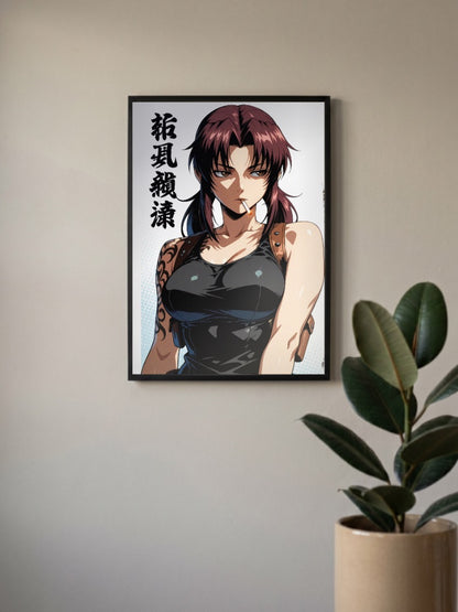 Revy Two Hands Black Lagoon Anime Poster