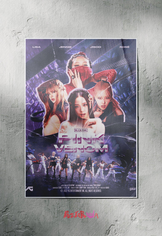 Venomous Melodies | Black Pink | Kpop Poster