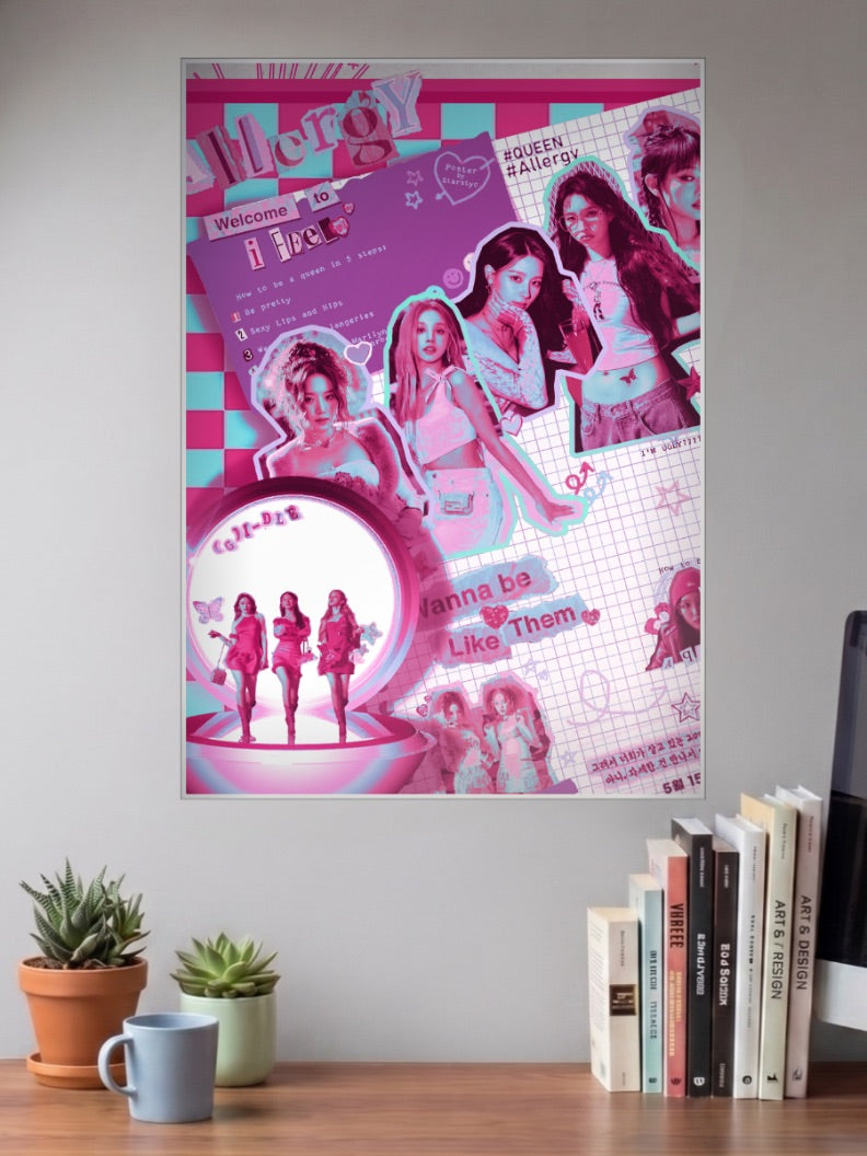 GIDLE Allergy Bands Poster