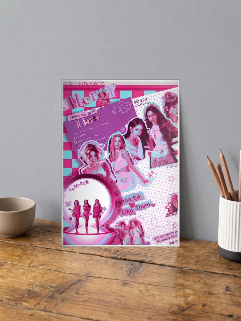 GIDLE Allergy Bands Poster