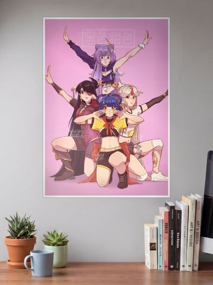 Demon Slayers in Pink | BlackPink | Kpop Poster