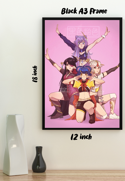 Demon Slayers in Pink | BlackPink | Kpop Poster